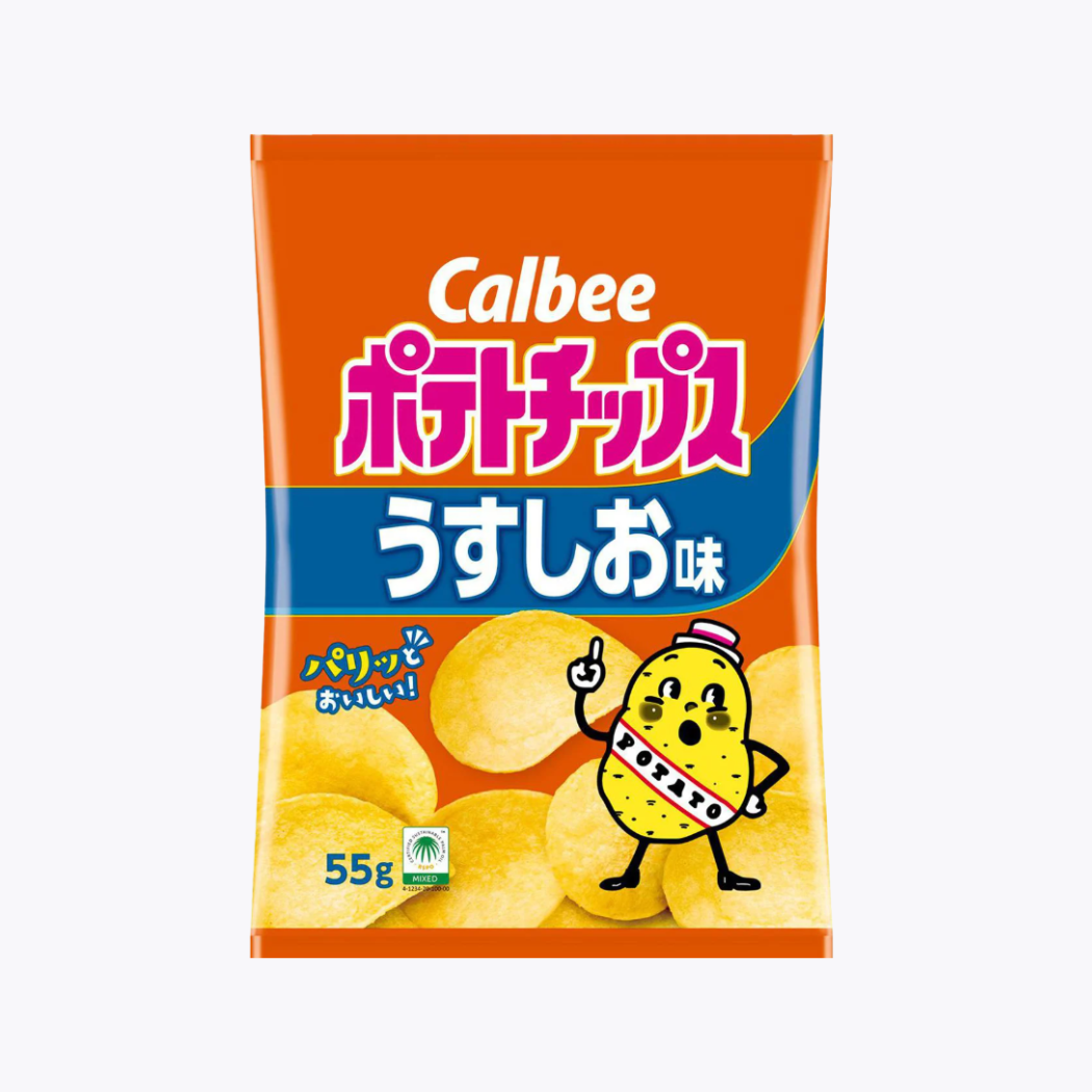  Calbee 卡樂比 洋芋片 淡鹽味 55g