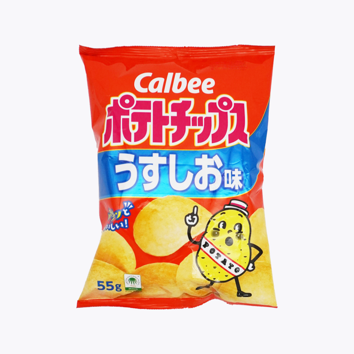  Calbee 卡樂比 洋芋片 淡鹽味 55g