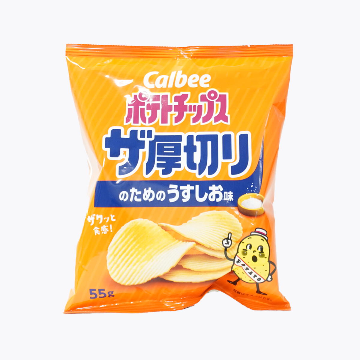 Calbee 卡樂比 2024新款 厚切洋芋片 淡鹽味 55g