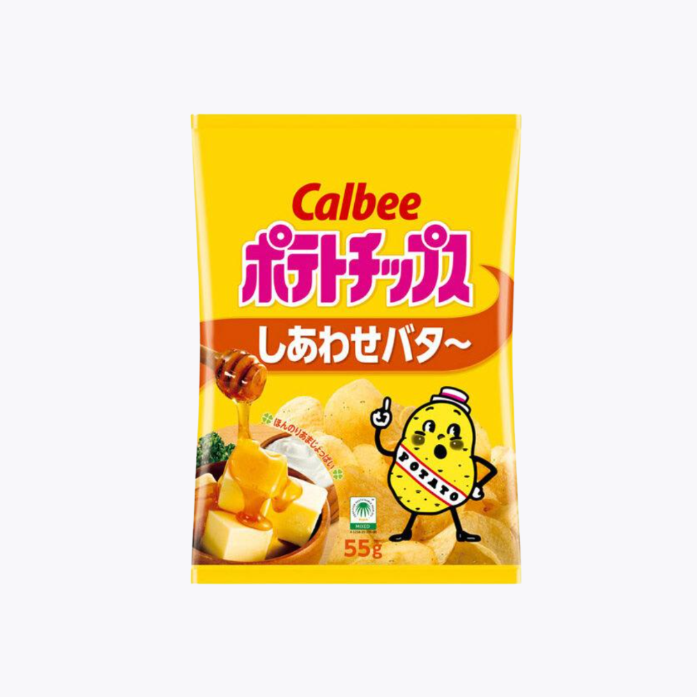 Calbee 卡樂比 幸福奶油蜂蜜洋芋片 55g