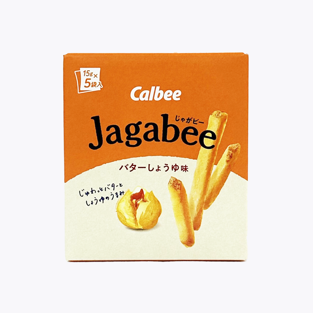 Calbee卡樂比 Jagabee薯條 奶油醬油味 75g（15g×5包）