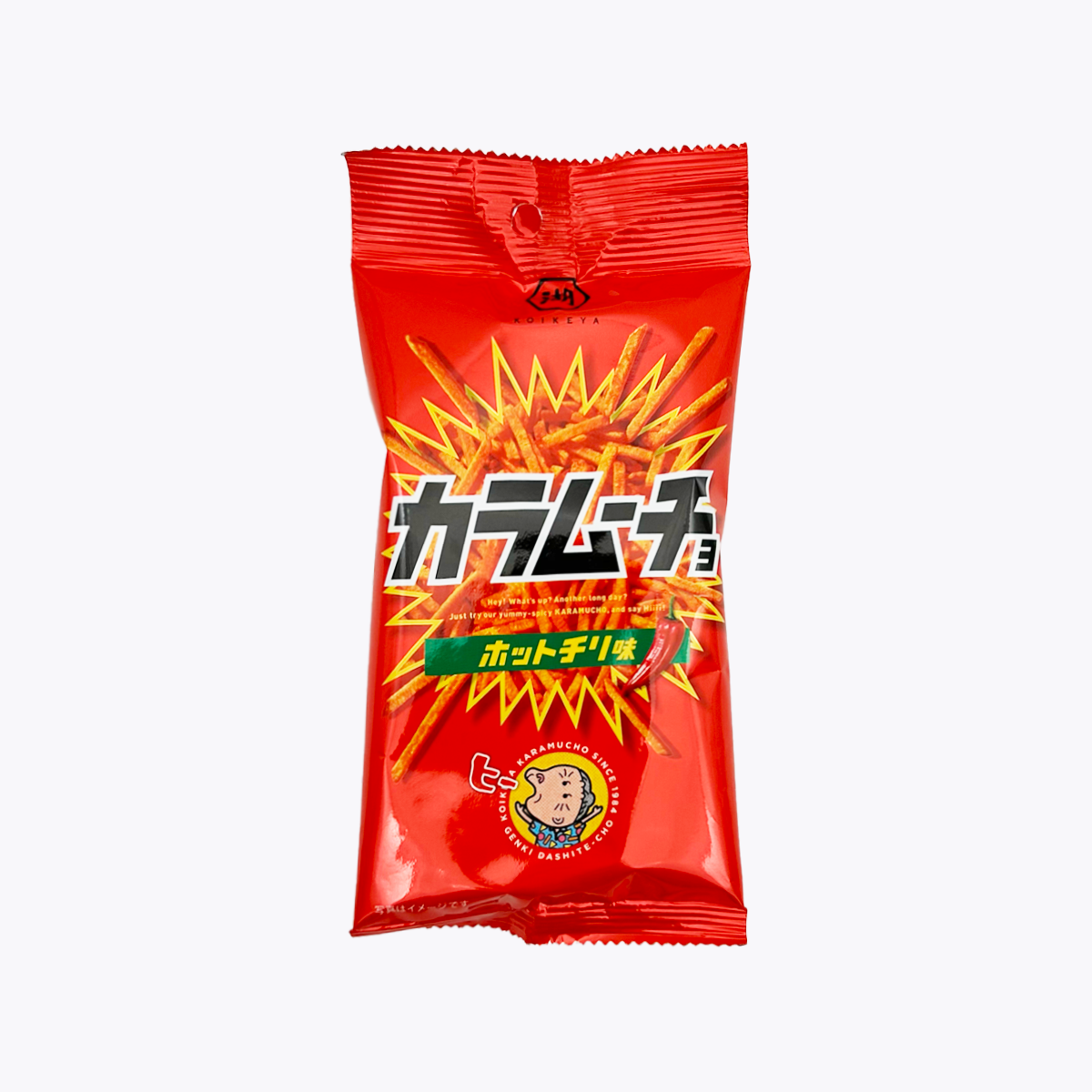 湖池屋 隨身包洋芋條 咔辣姆久 勁辣唐辛子口味 34g