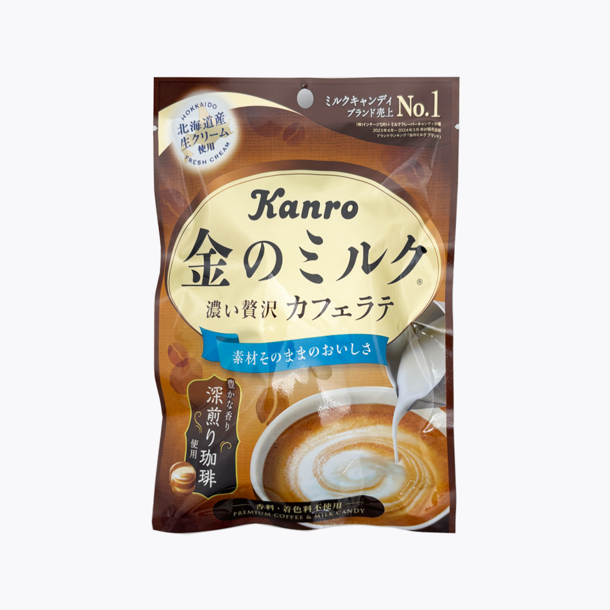 Kanro 金的牛奶糖 濃厚奢華 咖啡拿鐵口味 61g 