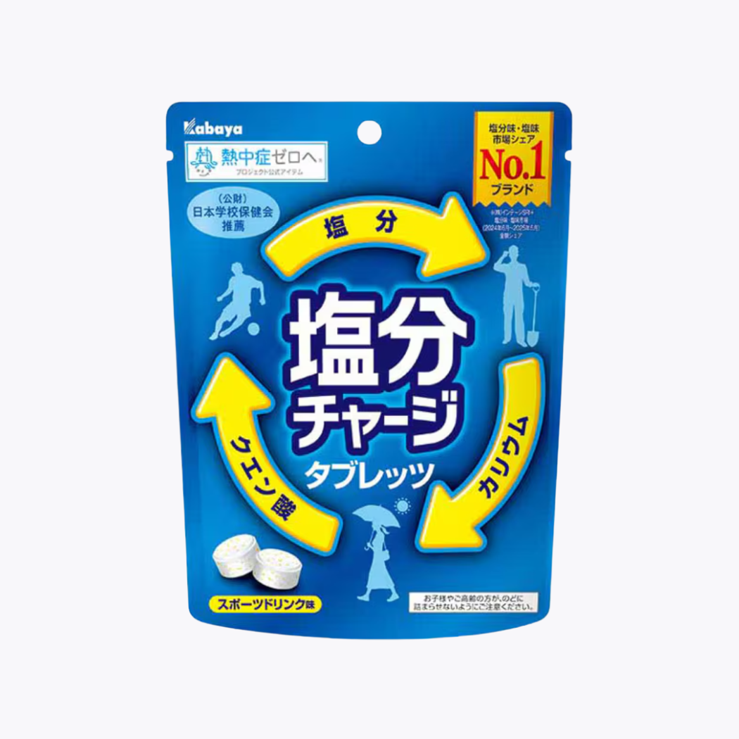 Kabaya卡巴 運動補給鹽糖 鹽分補給錠 運動飲料味 81g