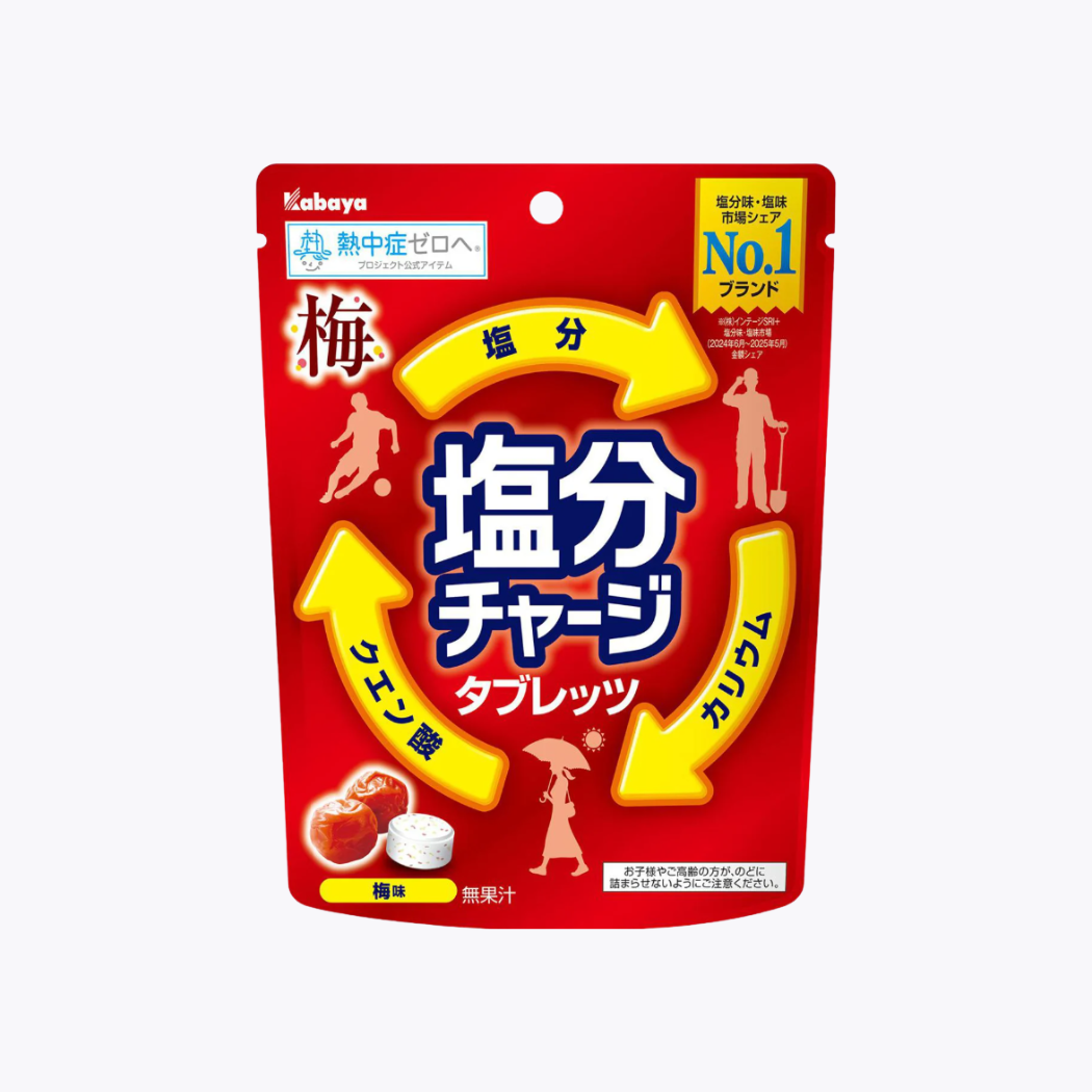 Kabaya卡巴 運動補給鹽糖 鹽分補給錠 梅子味 81g