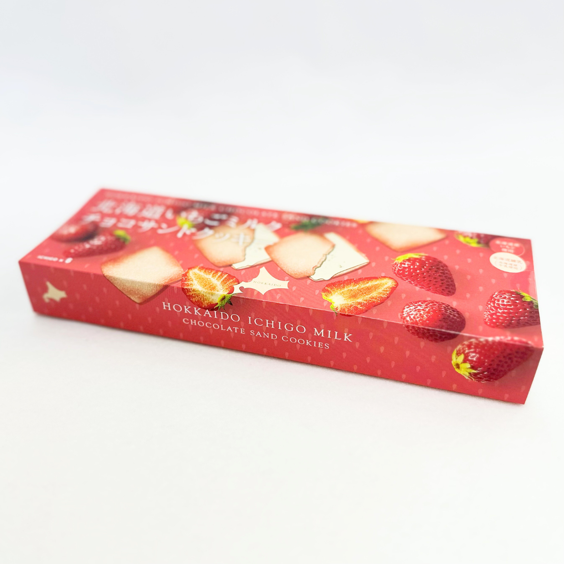 北見鈴木製菓 北海道草莓牛奶巧克力夾心餅乾 6枚