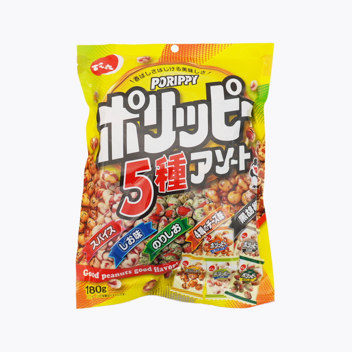 傳六 綜合豆果子 什錦豆 組合包 辣味／鹽味／海苔鹽／四種起司／黑胡椒 180g