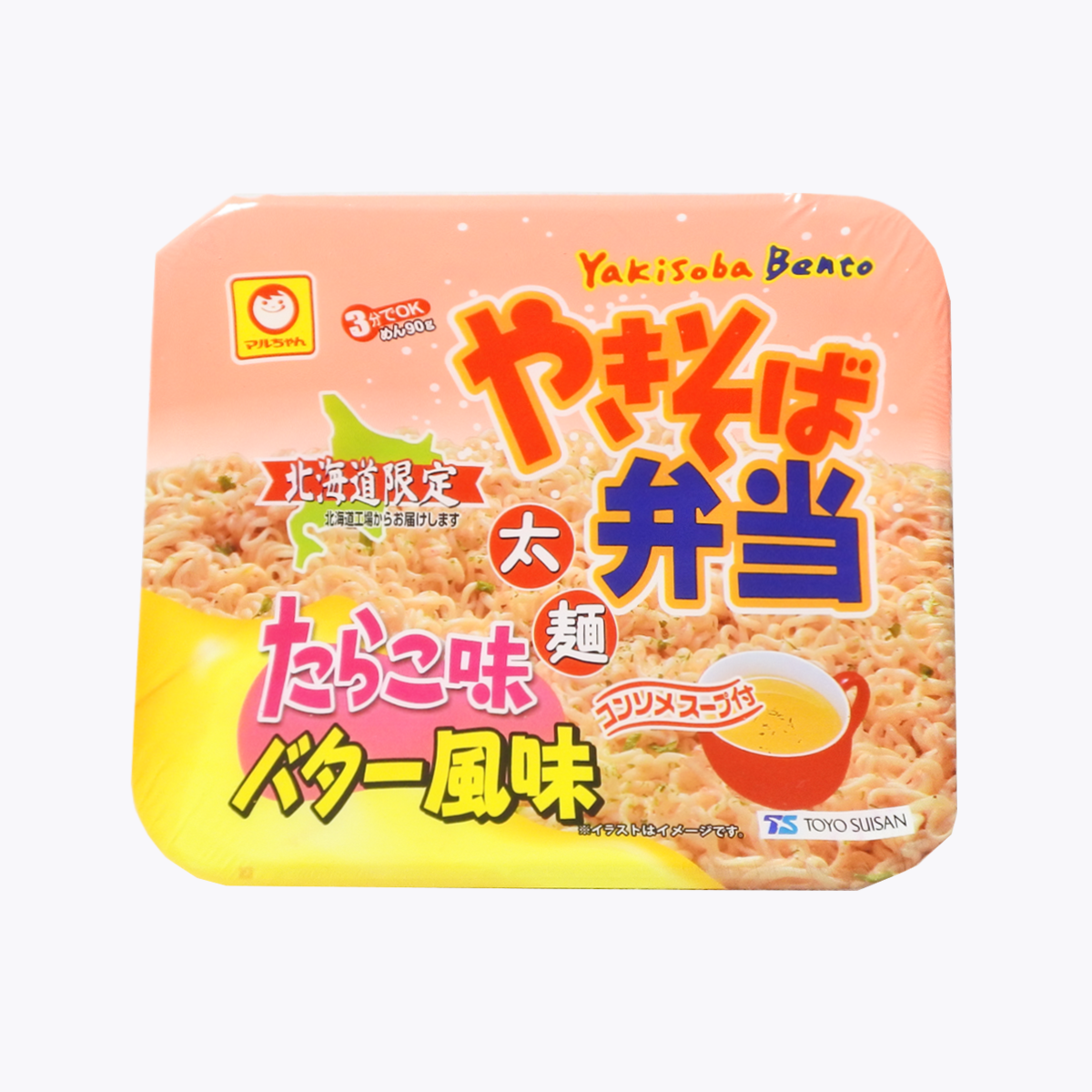 東洋水產 MARUCHAN 北海道限定口味 日式炒麵 奶油鱈魚子味 111g 