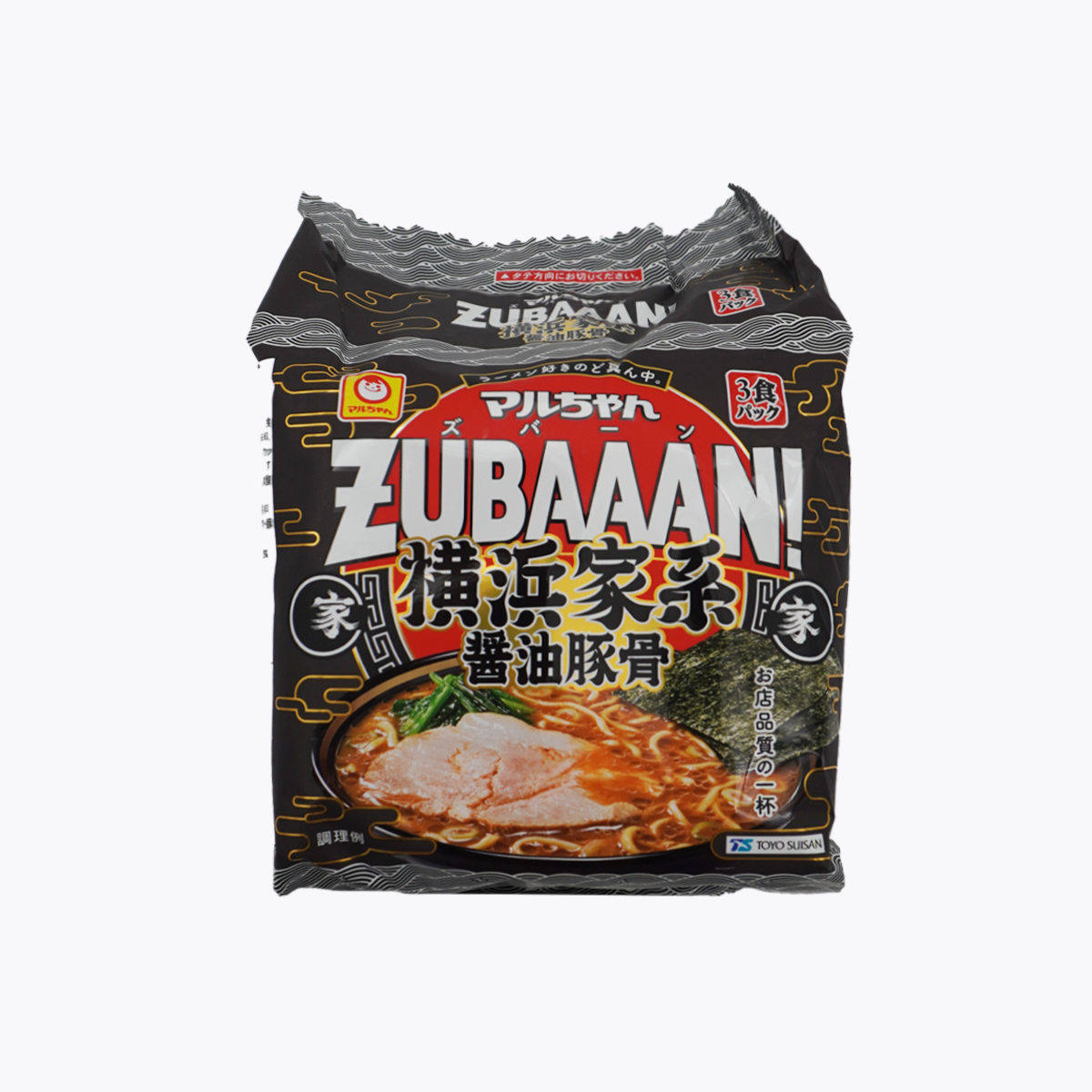 東洋水產 Maruchan ZUBAAAN! 橫濱家系醬油豚骨拉麵 泡麵 3袋裝 390g