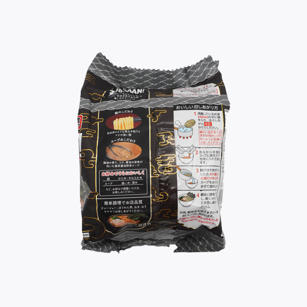 東洋水產 Maruchan ZUBAAAN! 橫濱家系醬油豚骨拉麵 泡麵 3袋裝 390g