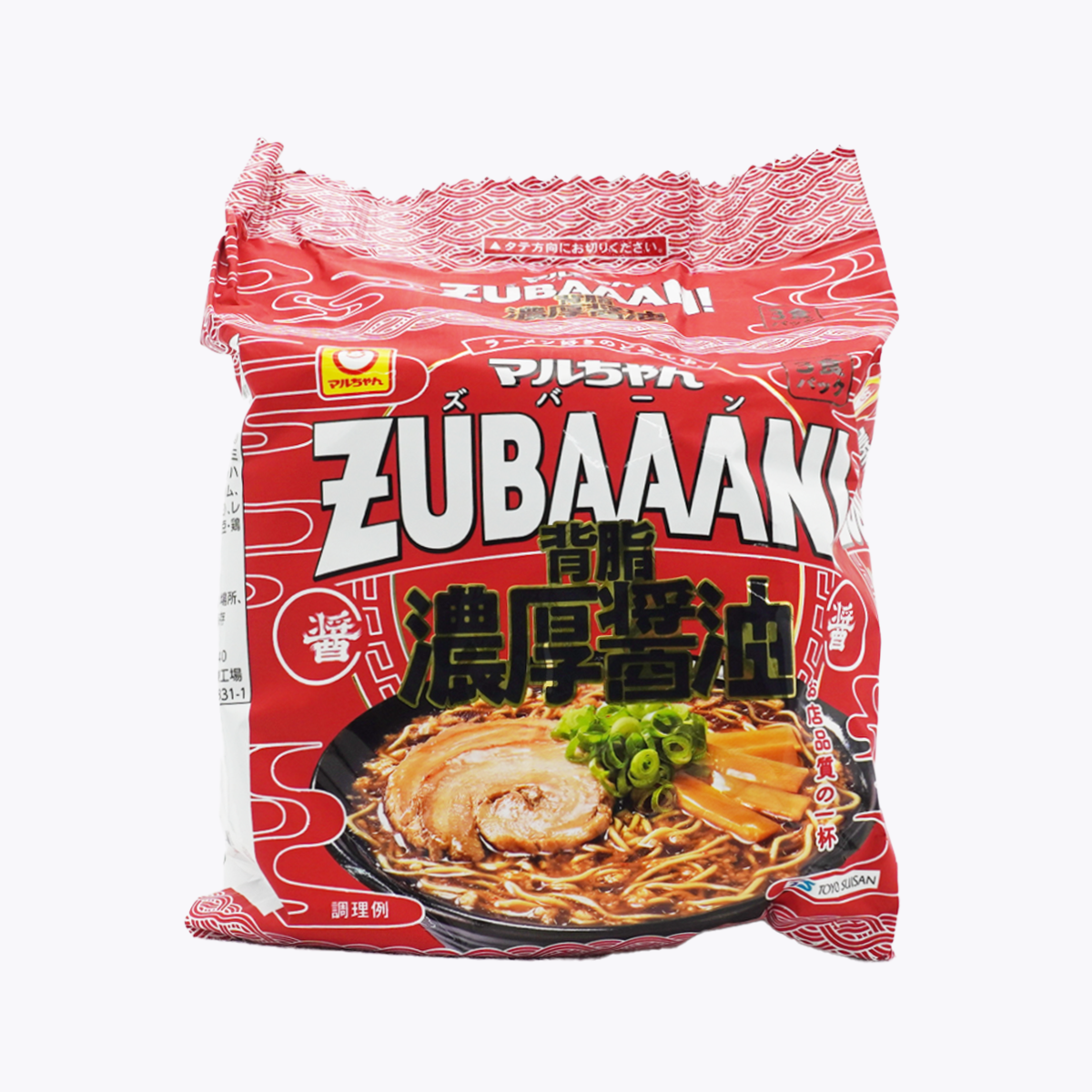 東洋水產 MARUCHAN ZUBAAAN! 背脂濃厚醬油拉麵 3袋裝 375g