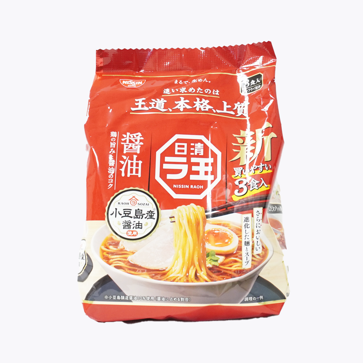 日清食品 NISSIN 日清拉王 醬油味拉麵/泡麵 3包入 303g