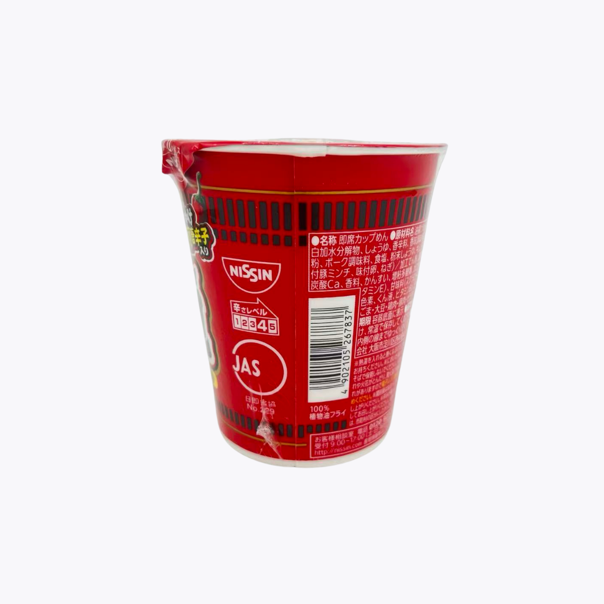 日清食品 NISSIN 焙煎唐辛子濃郁醬油味杯麵 82g