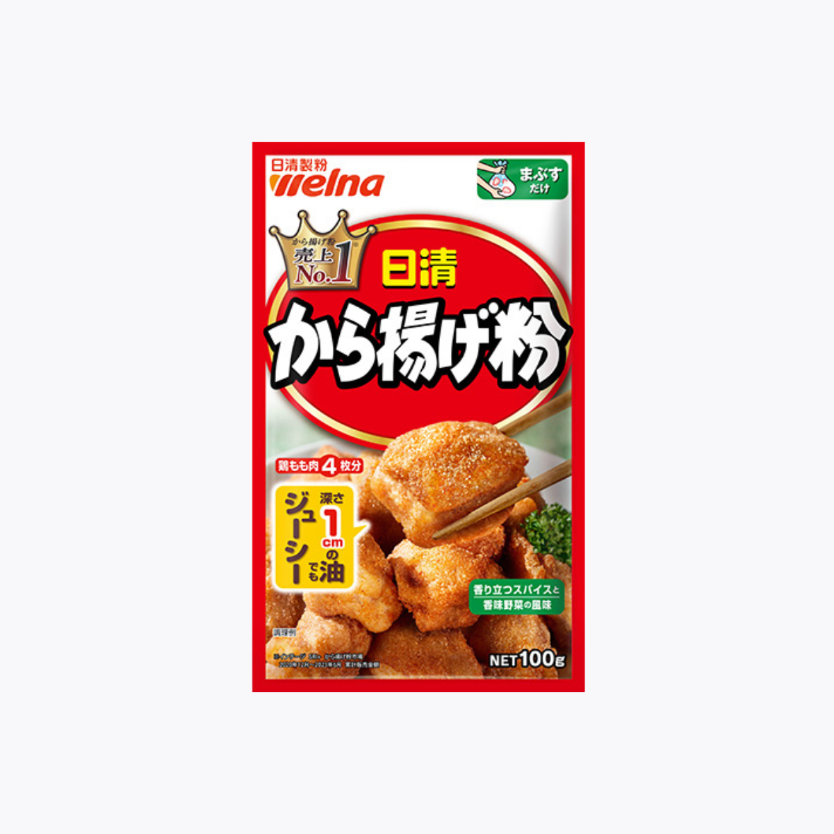 日清製粉 日式炸雞粉 濃郁香料蔬菜風味 100g
