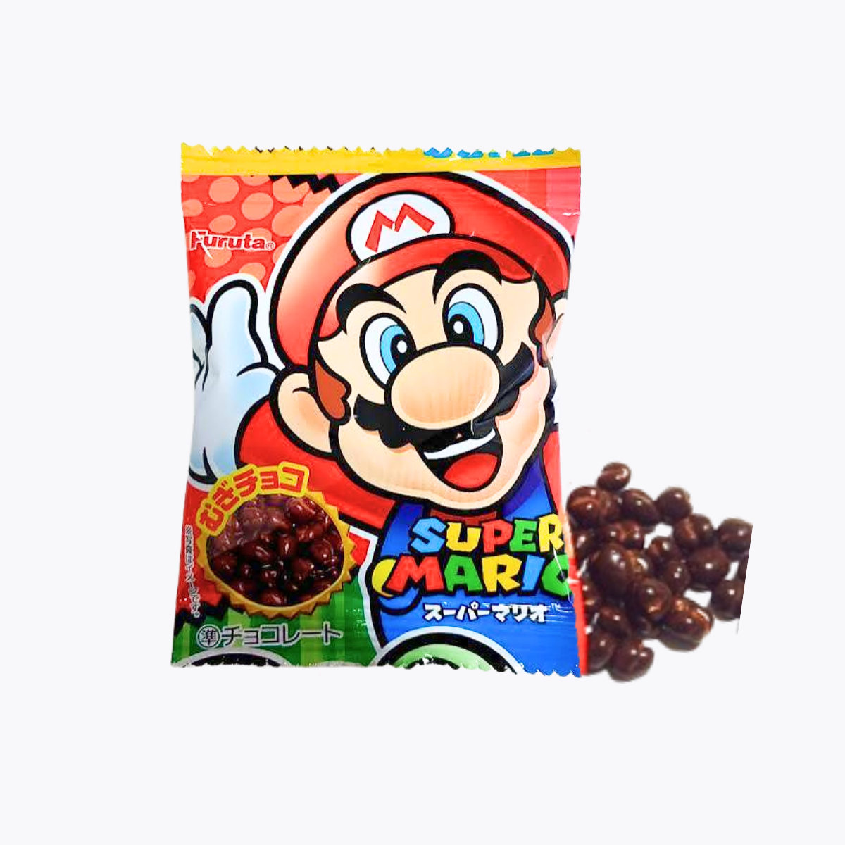 Furuta製菓 小麥米果巧克力 超級瑪利歐 5連包 55g