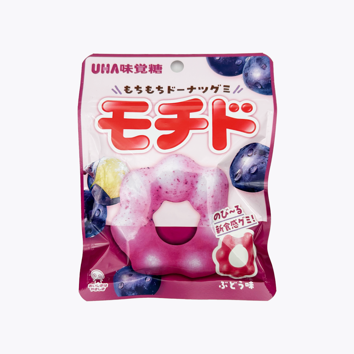 UHA 味覺糖 甜甜圈造型軟糖 葡萄風味 Q彈新口感 40g
