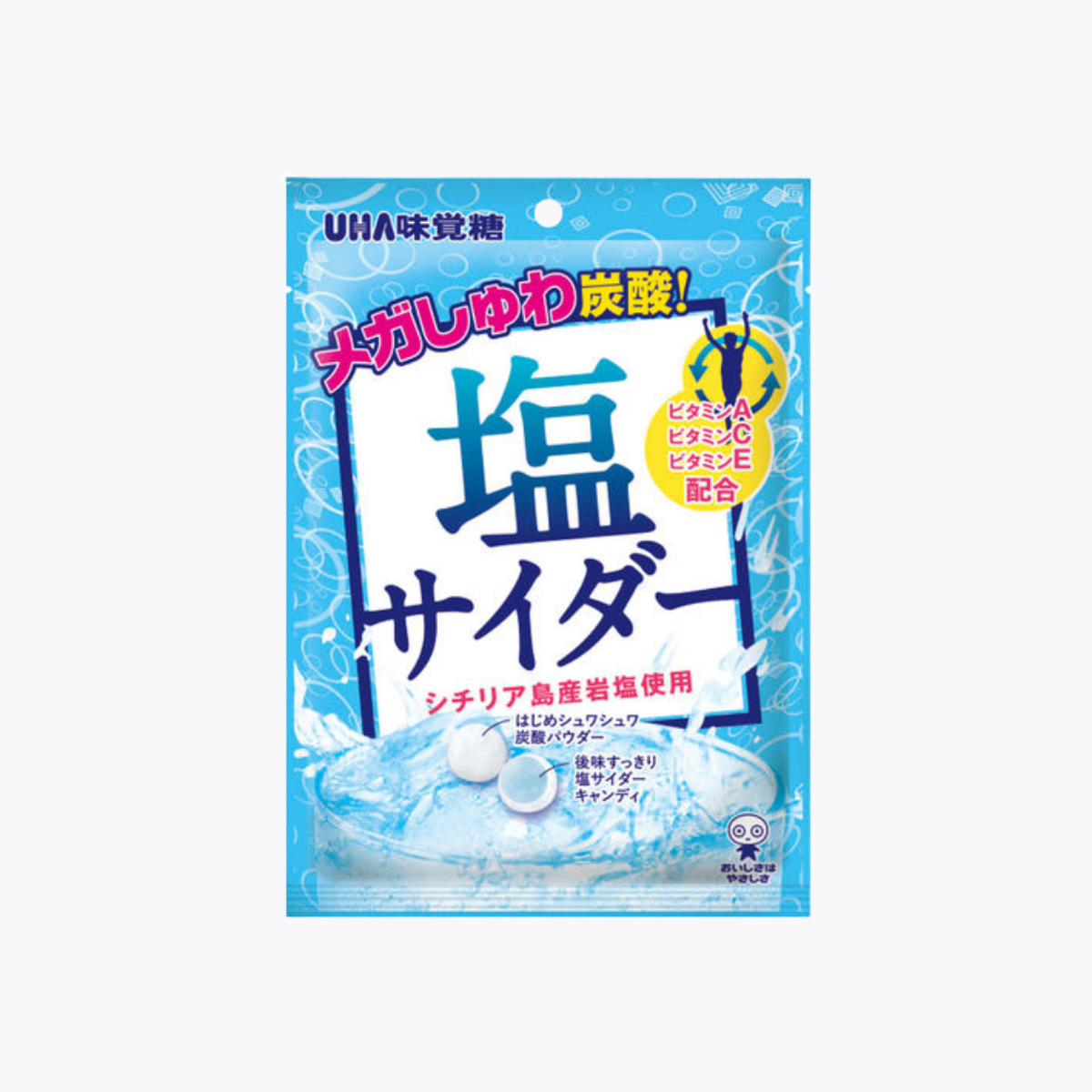 UHA 味覚糖 塩味蘇打糖 碳酸汽水氣泡糖 66g