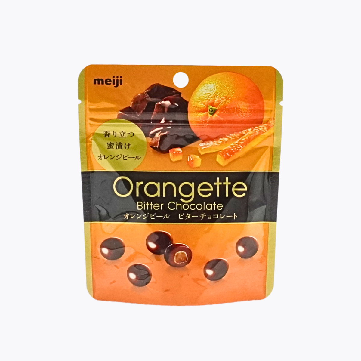 明治 蜜漬橙皮黑巧克力球 49g