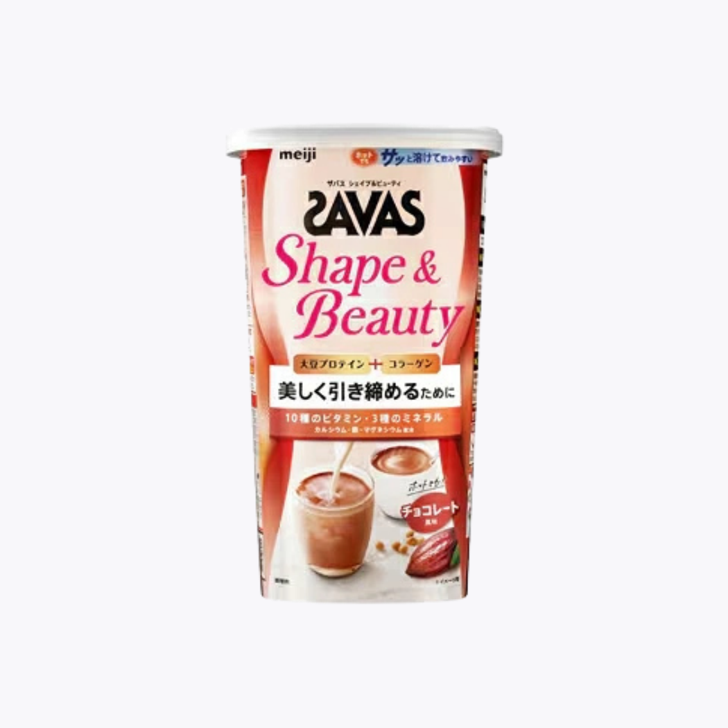 明治 SAVAS Shape&Beauty 大豆蛋白粉 巧克力風味 231g