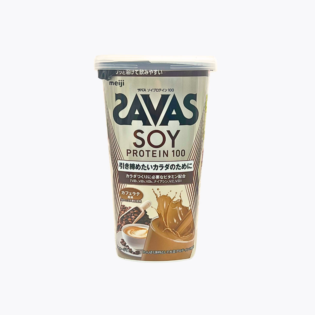 明治 SAVAS SOY PROTEIN 100 大豆蛋白粉 咖啡拿鐵風味 224g