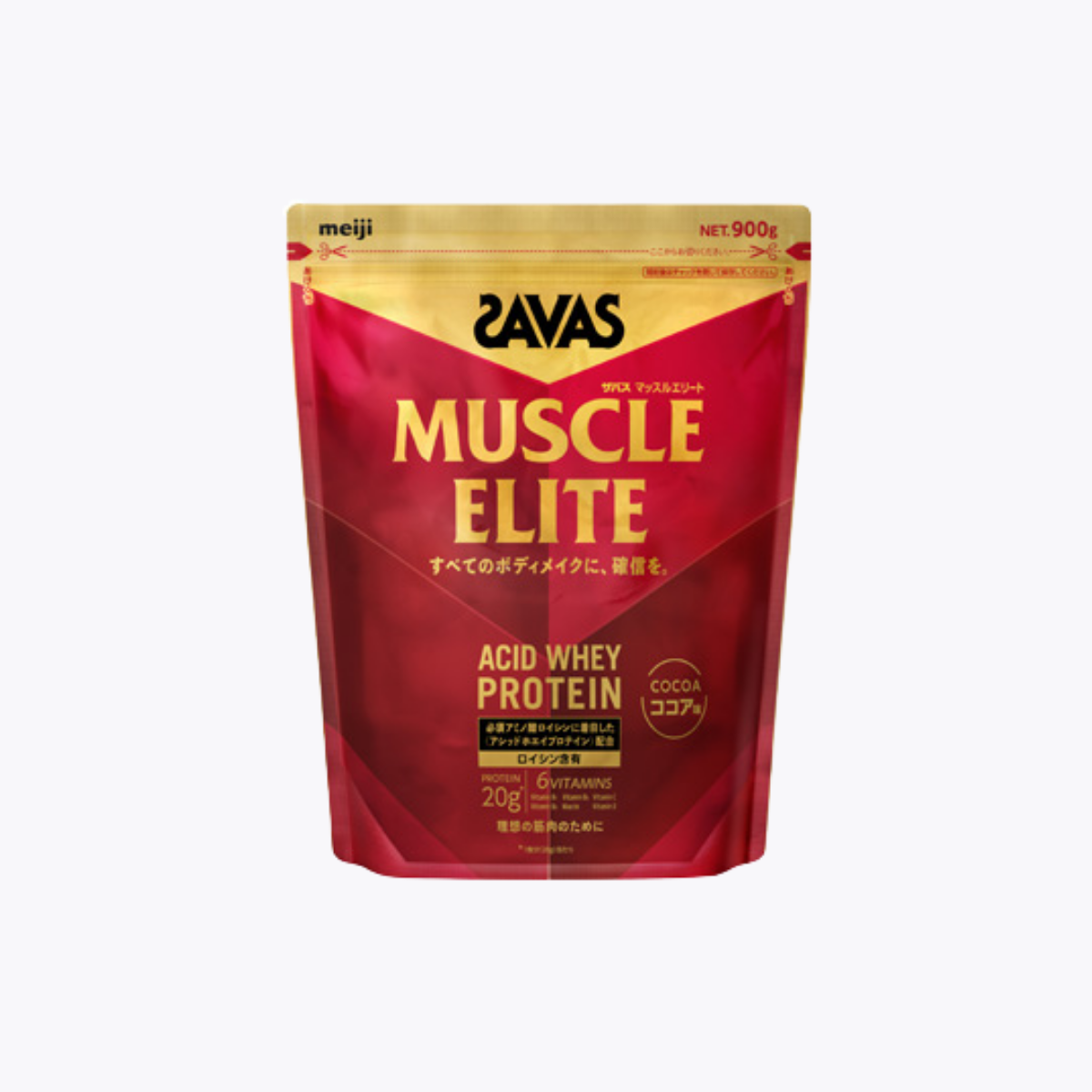 明治 SAVAS Muscle Elite 乳清蛋白粉 可可口味 900g