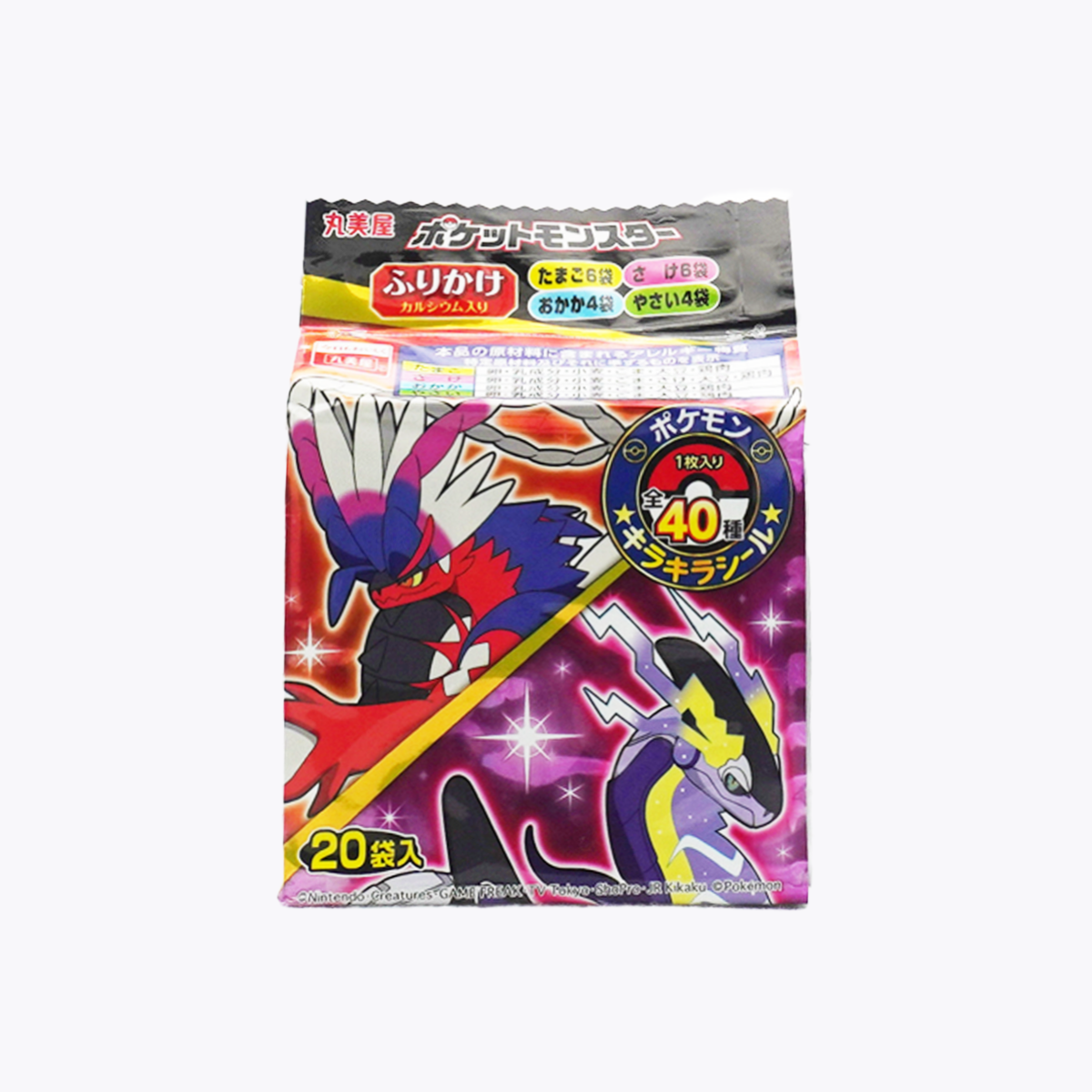 丸美屋 寶可夢 拌飯香鬆  (附寶可夢貼紙) 20袋 50g 