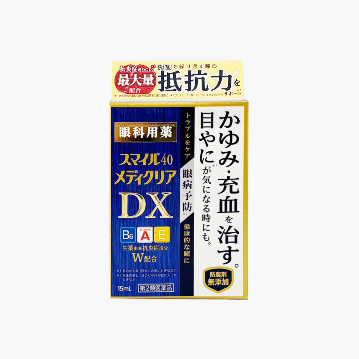 【第2類醫藥品】LION 獅王 獅美露 Smile40 MediClear DX 眼睛發癢 充血 眼藥水 15ml