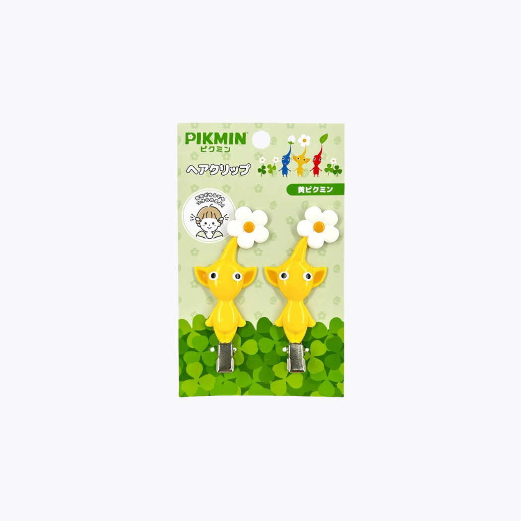 SUNART PIKMIN 皮克敏可愛髮夾 黃色皮克敏 2入