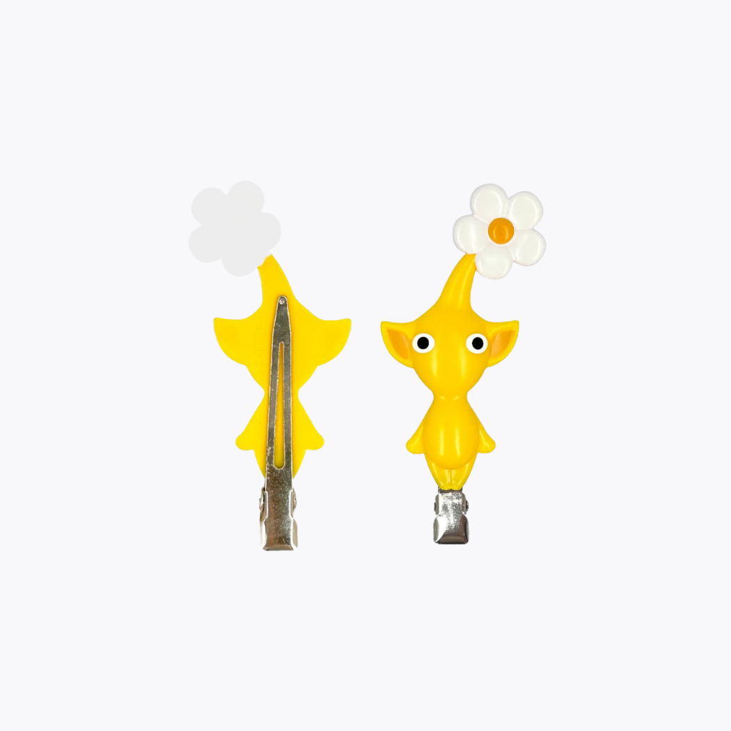 SUNART PIKMIN 皮克敏可愛髮夾 黃色皮克敏 2入
