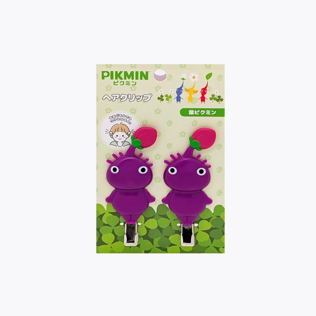 SUNART PIKMIN 皮克敏可愛髮夾 紫色皮克敏 2入