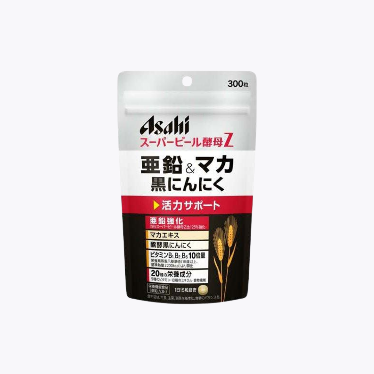 【營養機能食品】Asahi 朝日 超級啤酒酵母Z 鋅＆瑪卡 黑蒜 維他命B 300錠 20日分