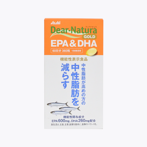 機能性表示食品】Asahi 朝日Dear-Natura GOLD EPA＆DHA 360粒60日分
