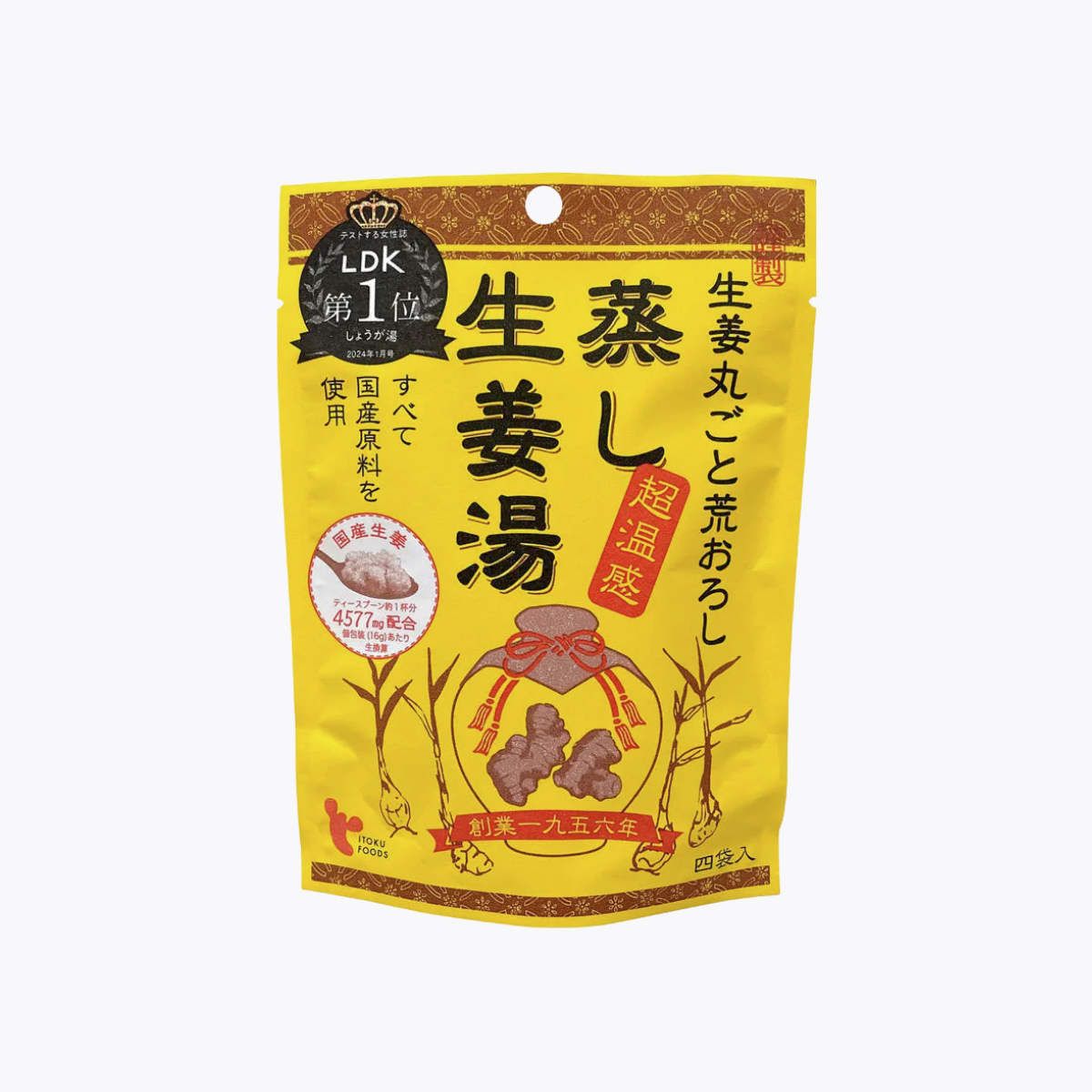 ITOKU食品  蒸生薑湯 16g×4包
