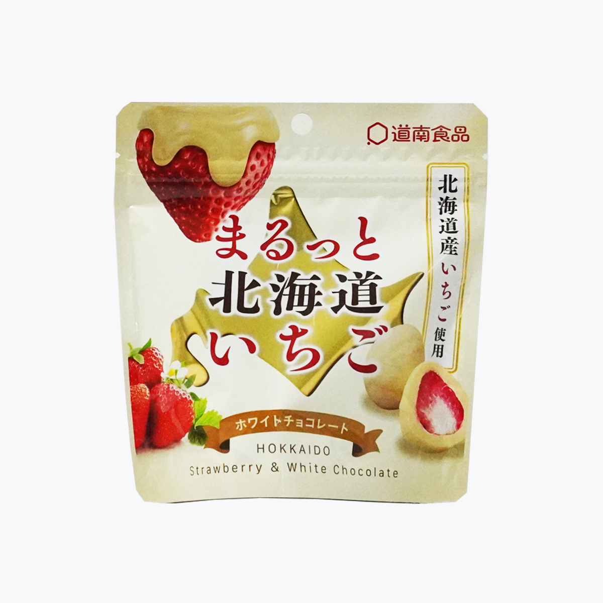 道南食品 北海道草莓白巧克力 32g