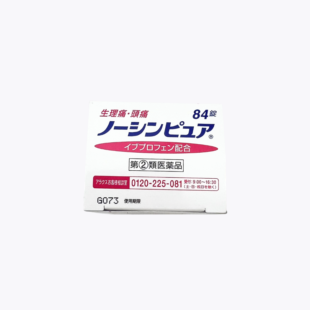 【指定第2類醫藥品】ARAX Nosin Pure 生理痛 頭痛 84錠