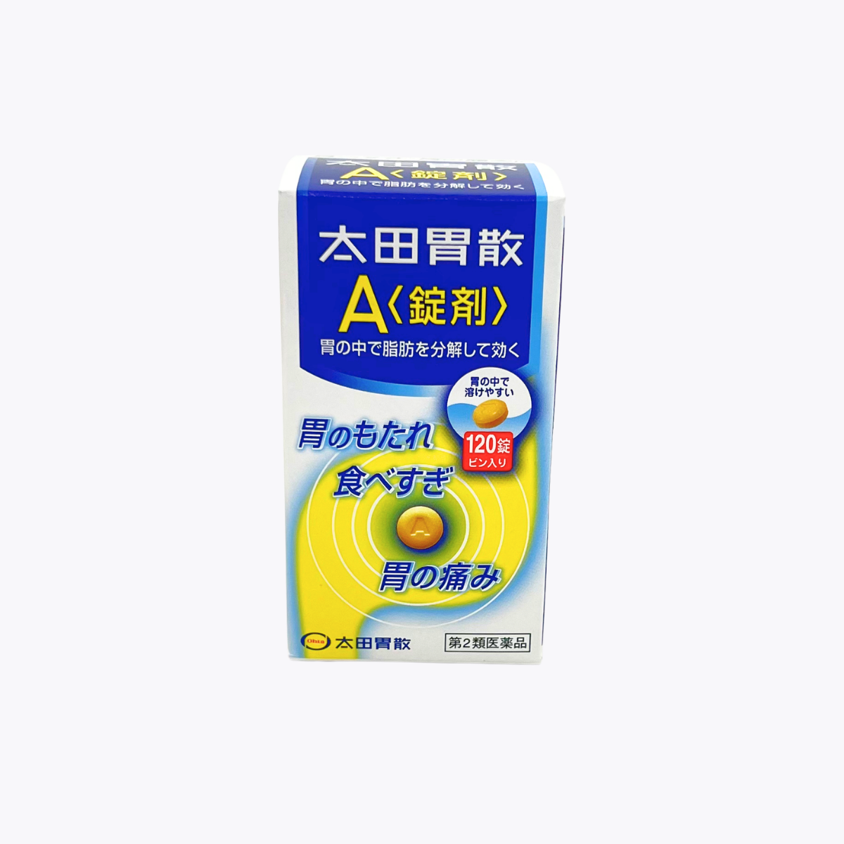 【第2類醫藥品】太田胃散 太田胃散A 錠劑 腸胃藥 120錠