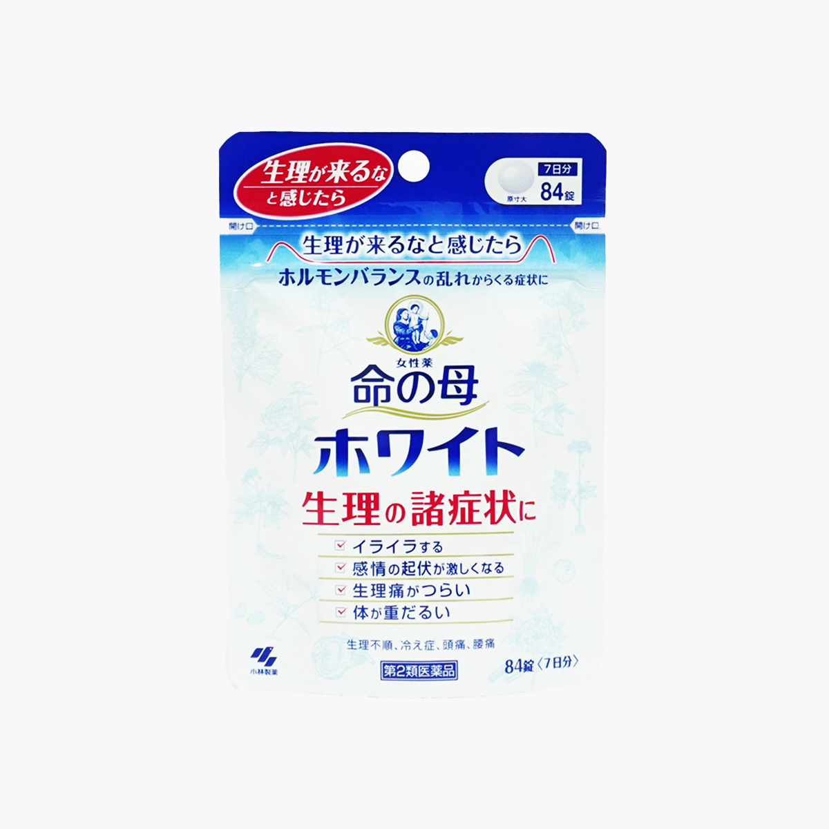 【第2類醫藥品】小林製藥 命之母WHITE生理期調理改善藥 84粒