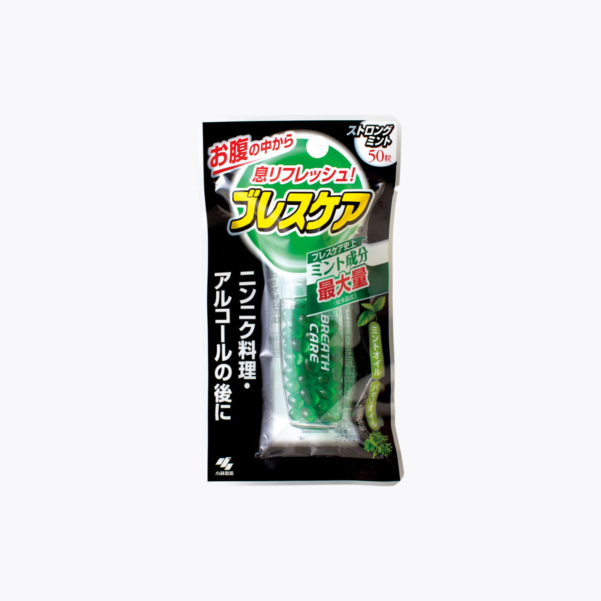 小林製藥 Breath Care 強效薄荷口氣清新膠囊 50粒