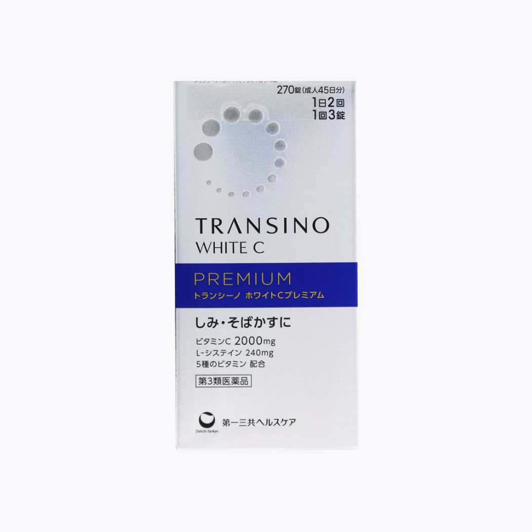 【第3類醫藥品】第一三共 TRANSINO WHITE C PREMIUM 美白錠 270粒