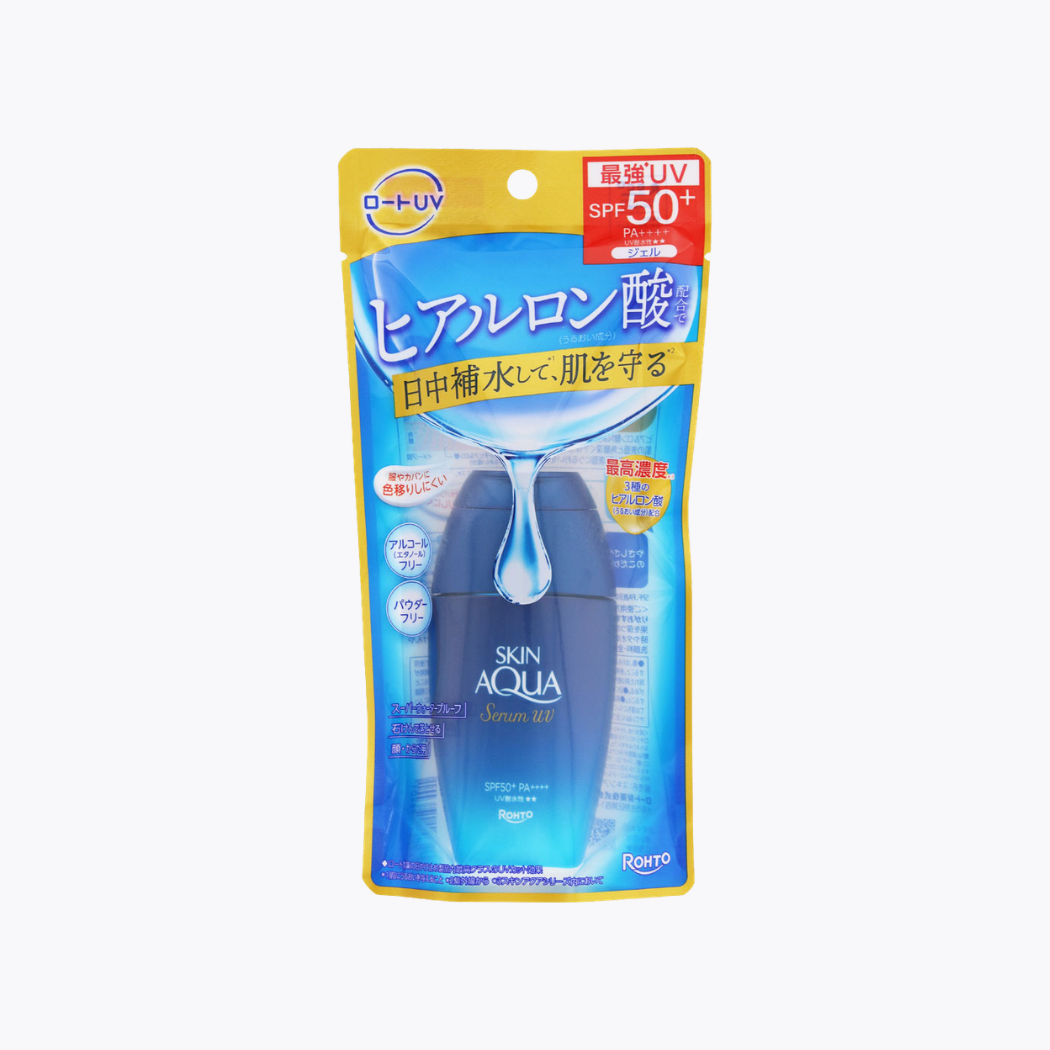 樂敦製藥 SKIN AQUA 小藍瓶零感UV防曬精華 臉・身體用 SPF50+ PA++++ 70g