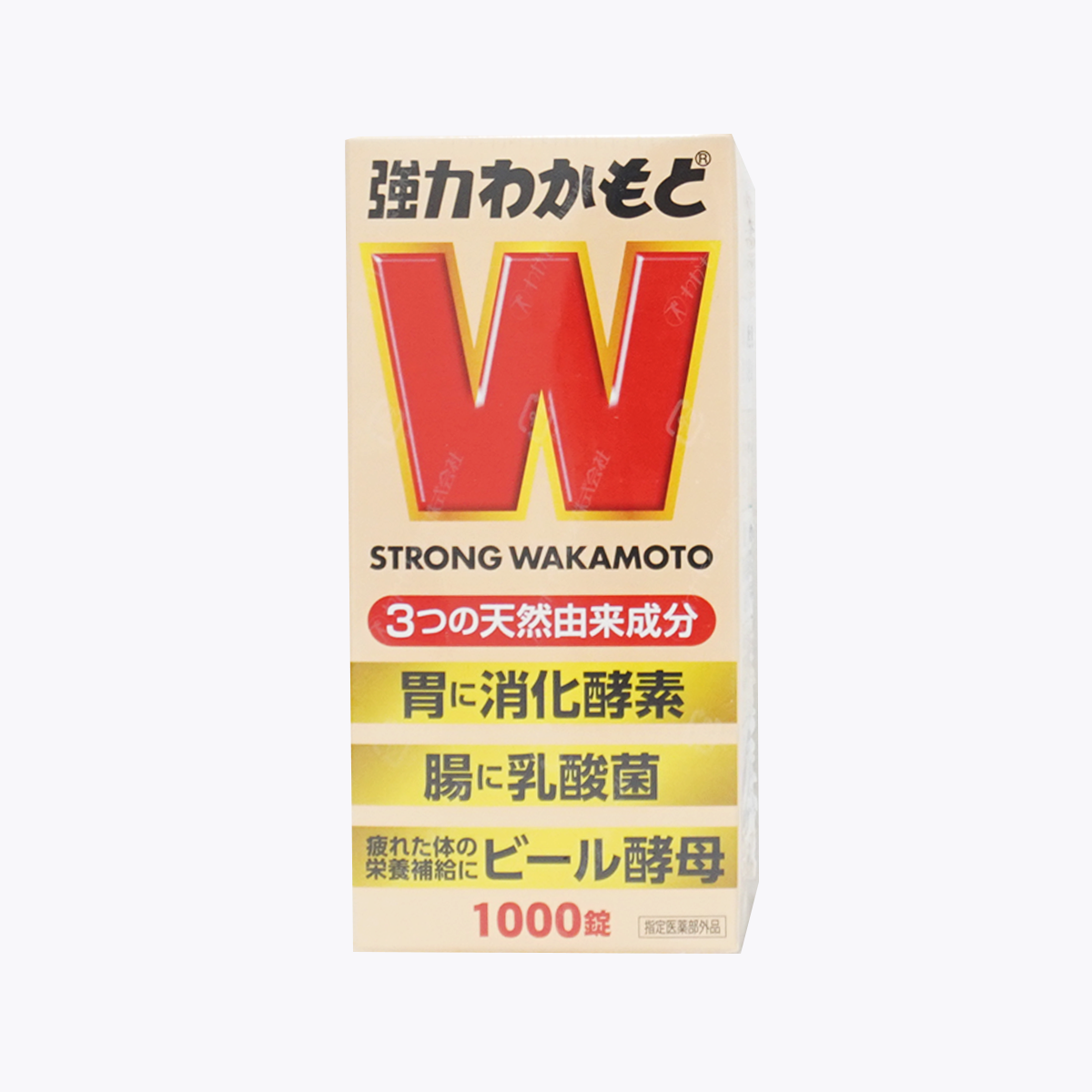 【指定醫藥部外品】WAKAMOTO 強效若元胃腸錠 益生菌助消化護腸胃 1,000錠（每筆訂單限購1個）