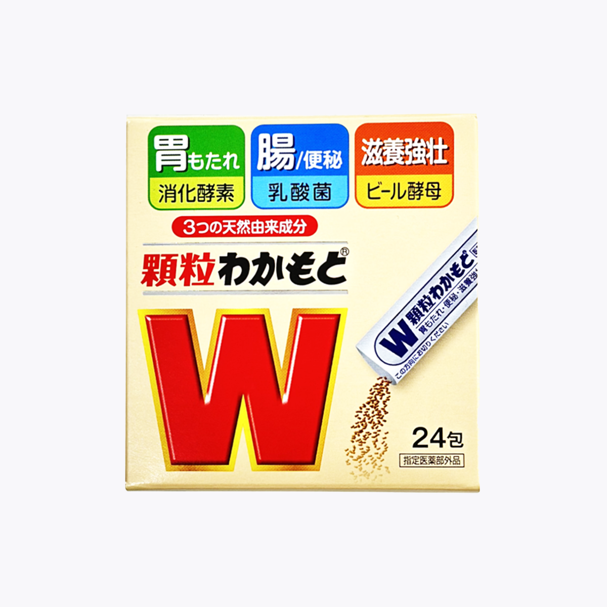 【指定醫藥部外品】WAKAMOTO 若元錠 顆粒狀 益生菌助消化護腸胃 24包