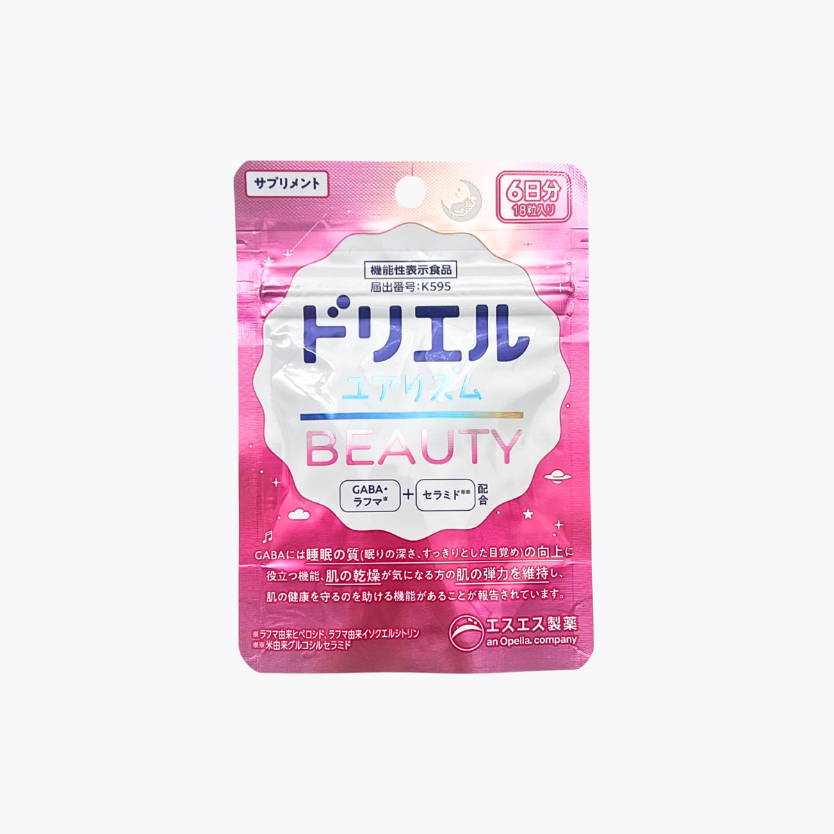 【機能性表示食品】SS製藥 白兔牌 DORIEL YOURHYTHM BEAUTY 睡眠美容 玫瑰香氣 18粒 6日分