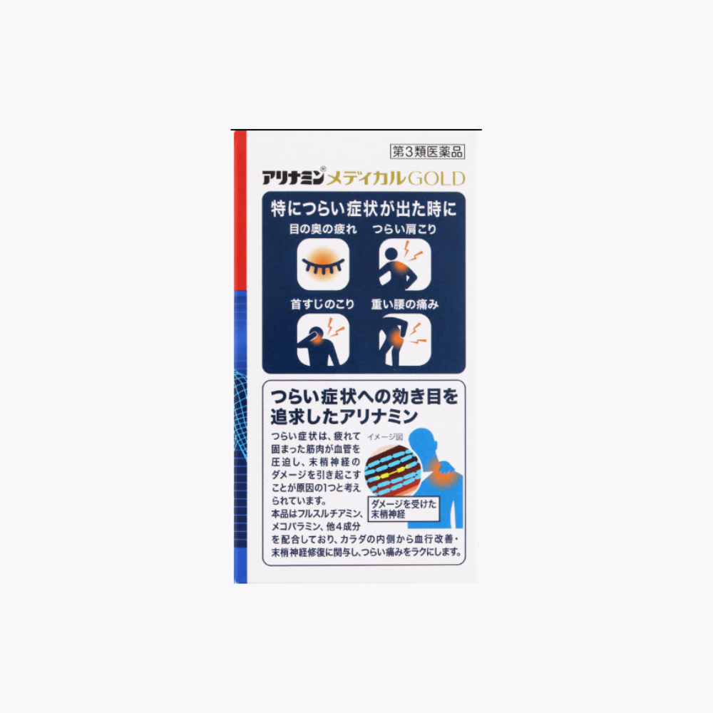 【第3類醫藥品】合利他命製藥 金強效錠 MEDICAL GOLD 緩解疲勞複合B群 180錠