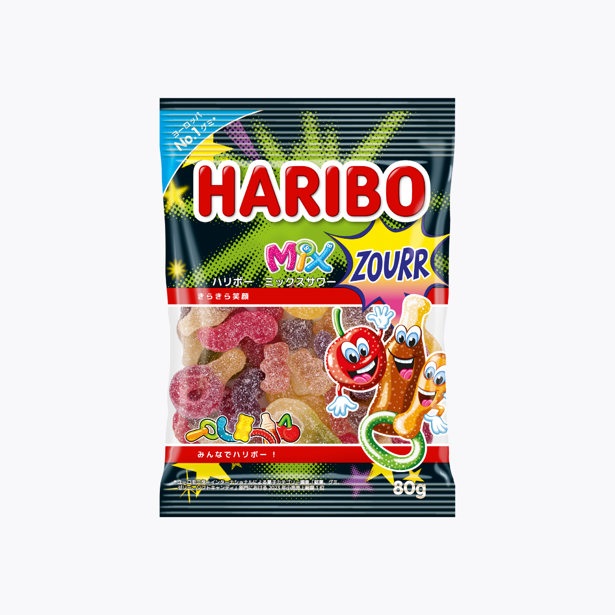 三菱食品 HARIBO MIX綜合酸味軟糖 80g