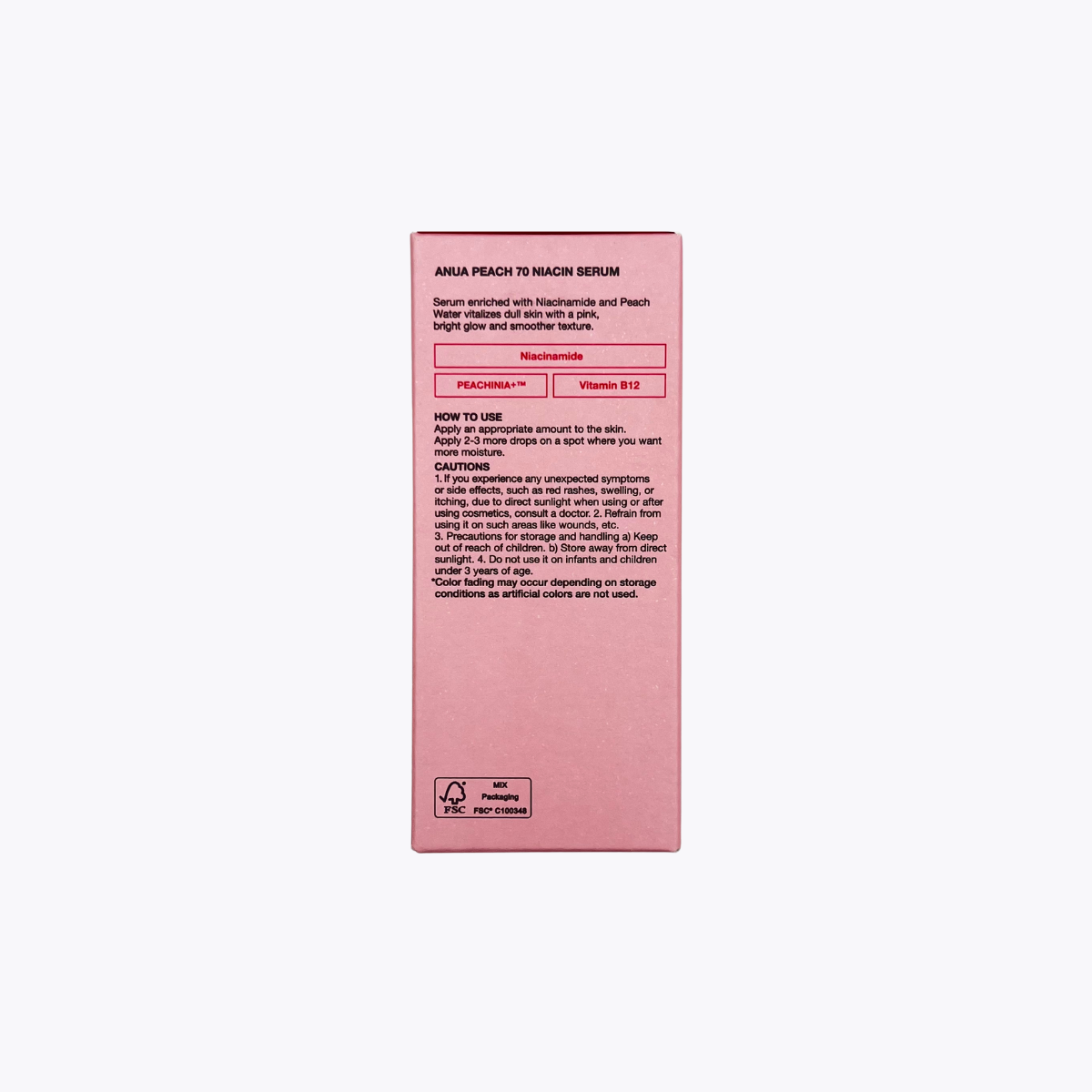 Anua 70%蜜桃煙醯胺 亮白煥采精華液 30mL