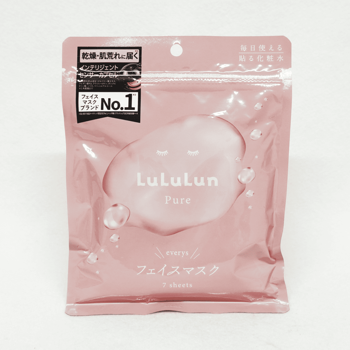 Lululun Pure 保濕修護面膜7片入