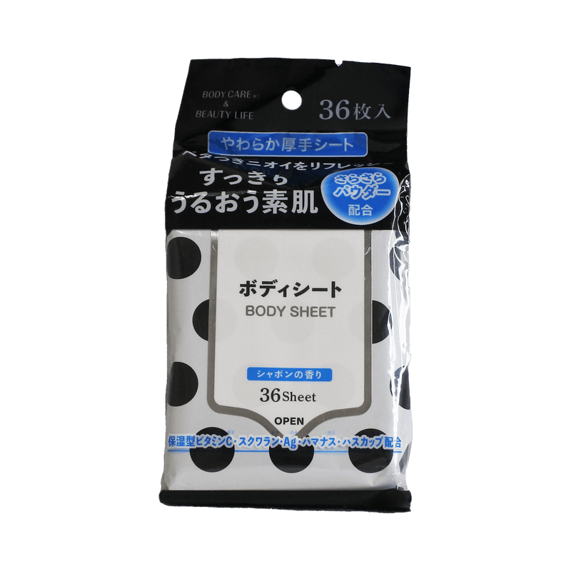 札幌藥妝 身體用濕紙巾 天然皂香 36入