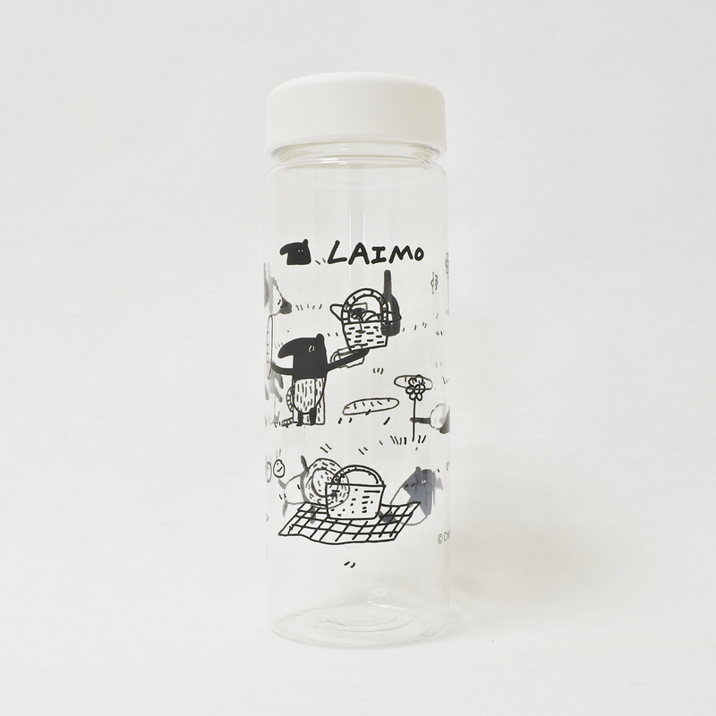 札幌藥妝×LAIMO 透明水壺 500ml 白蓋