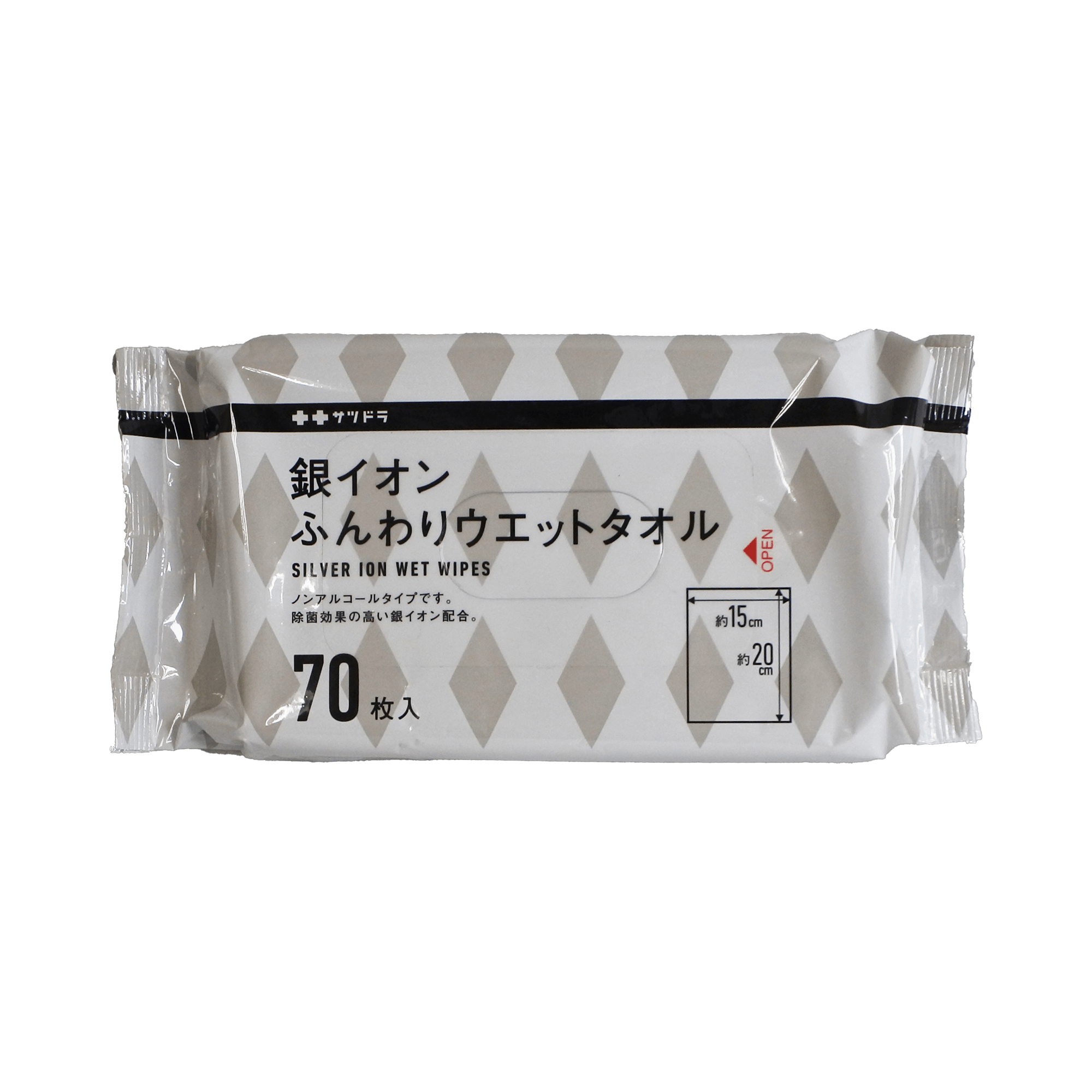 札幌藥妝  銀離子 柔軟濕紙巾 70入